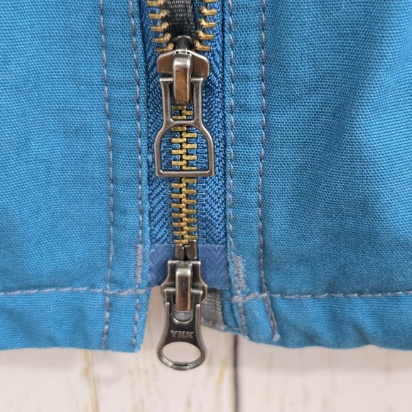 Noble Outfitters Ladies Faux Fur Neck Lined Canvas Vest Size‎ Large Teal Blue - Picture 8 of 15